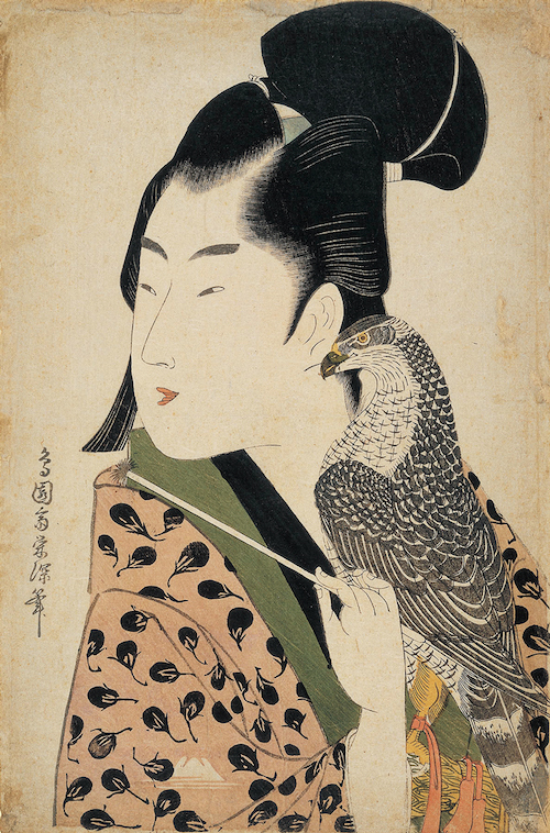 鳥園斎栄深《鷹匠》